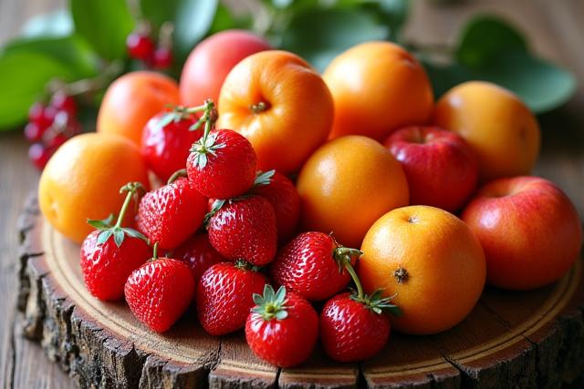 旬の新鮮なフルーツ