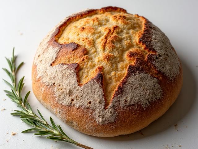 焼きたての丸いサワードウパン